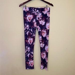 American Eagle Legging Burgundy Multicolor Stretchy Size Medium